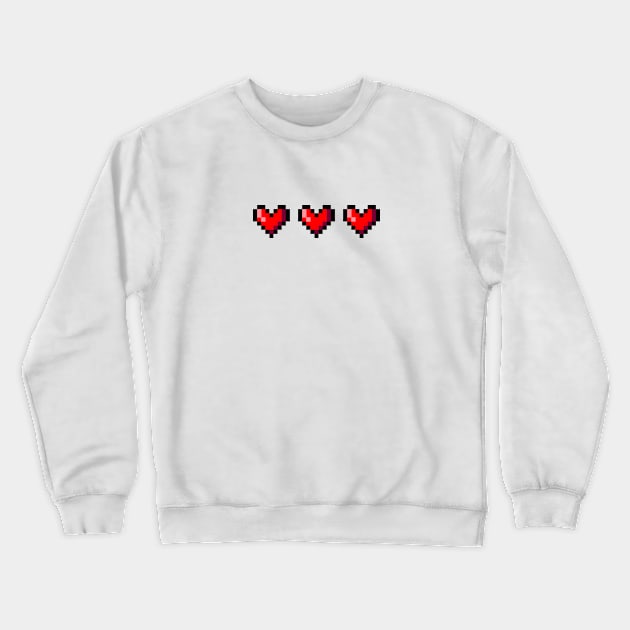 Hearts Hearts Hearts Crewneck Sweatshirt by Creative Haus